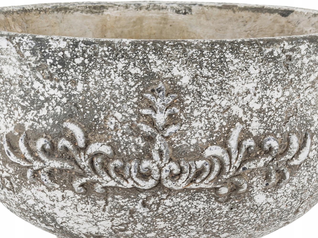 Okrągła Rustykalna BETONOWA Osłonka na doniczkę Doniczka Donica - SZARA EAN (GTIN) 5902663403059