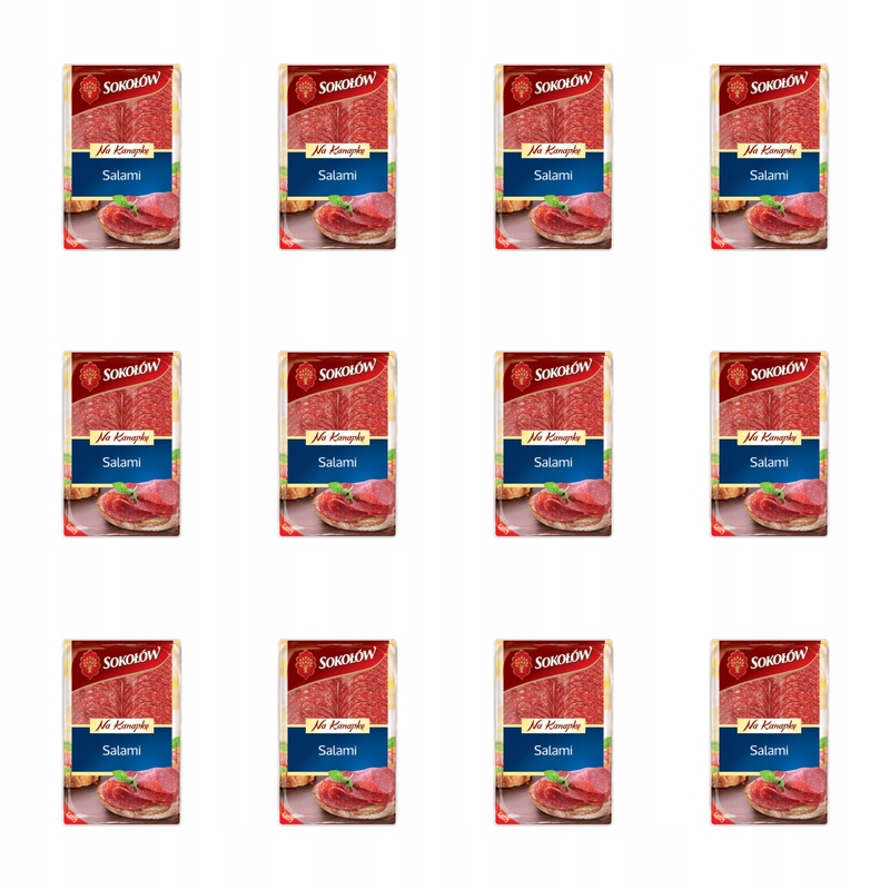 Salám na sendvič, plátky 100 g Sokołów X12