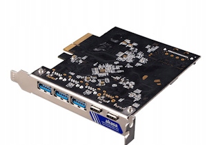 Akasa PCIe karta 2xUSB 3.2 Gen 2 Type-C a 3xType-A AK-PCCU3-09