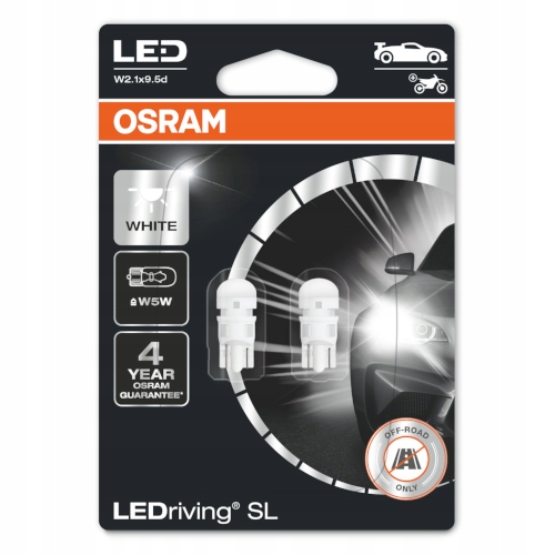 

Żarówki Osram Ledriving W5W Cool White 12V 6000K