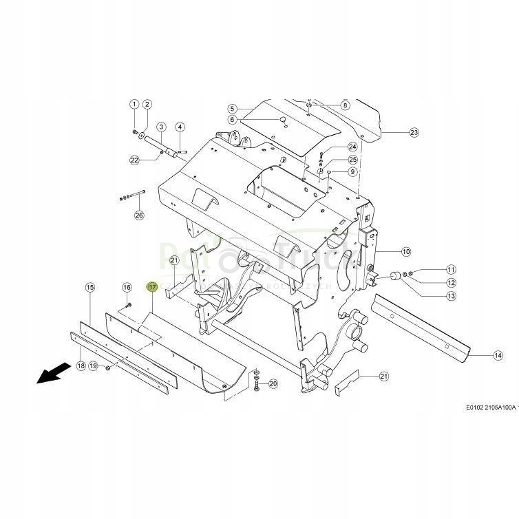 004956811 - КОРПУС З ЛИСТОВОГО МЕТАЛУ CLAAS JAGUAR 930