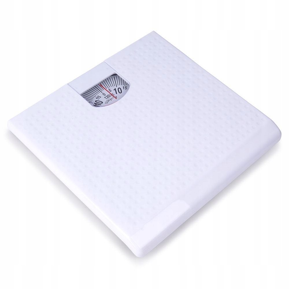 Mechanická Koupelnová Váha Bílá Klasická Analogová, Pevná, Do 120 Kg