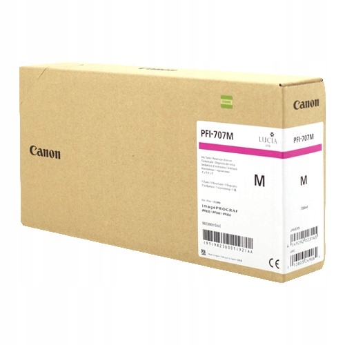 Originálny atrament PFI-707M 9823B001 Magen 700 ml pre Canon iPF830 iPF840 iPF850