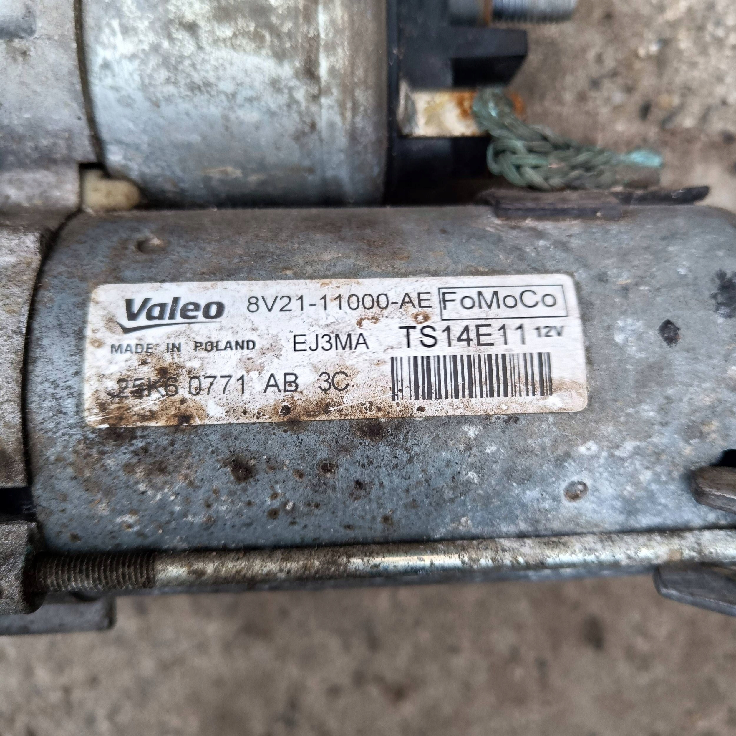 Ford Fiesta MK7 1.5 DIESEL 2016 starter 8V2111000AE
