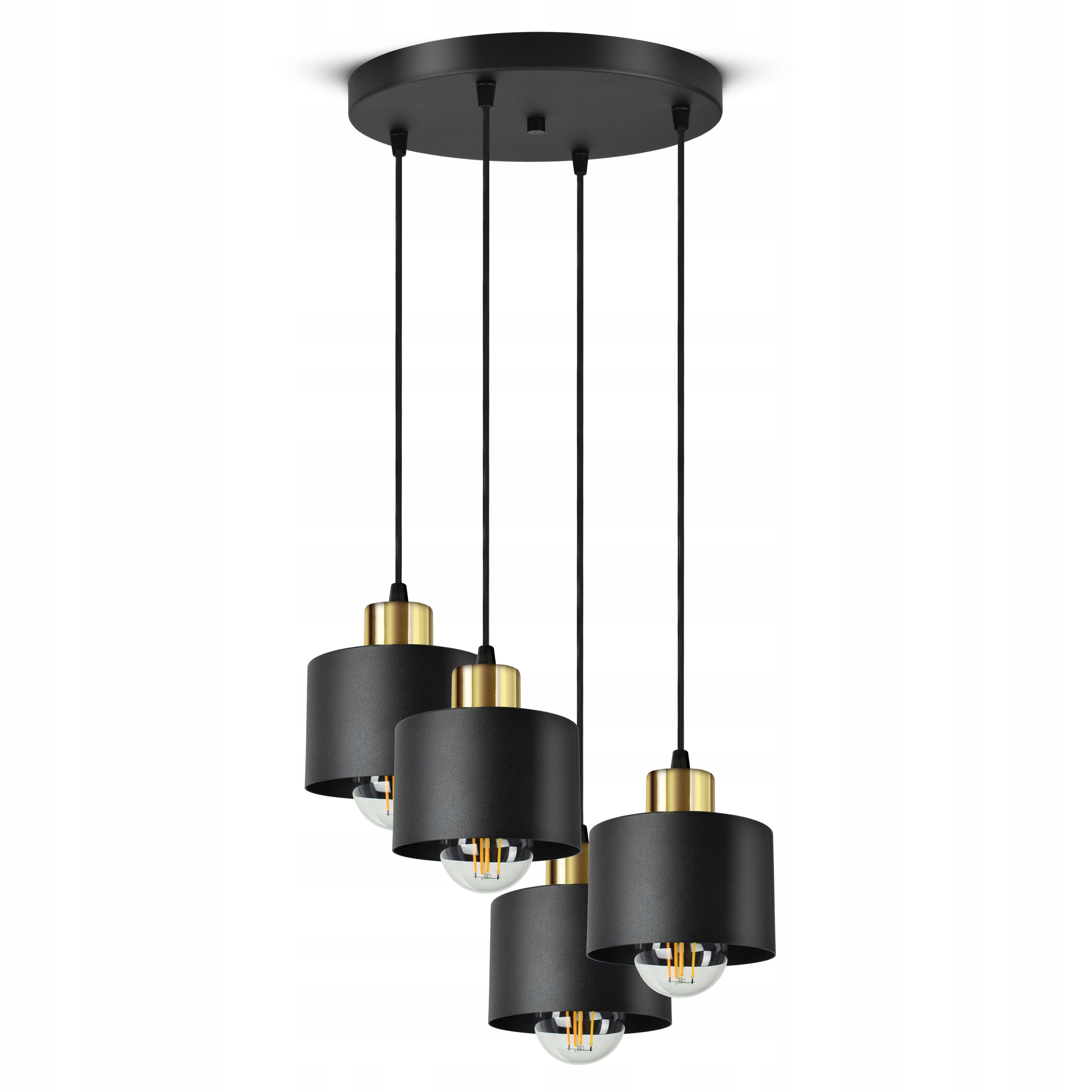 Stropní Svítidlo Lustr Stropní Svítidlo Classic Spot EZ4 Led E27 Black Gold