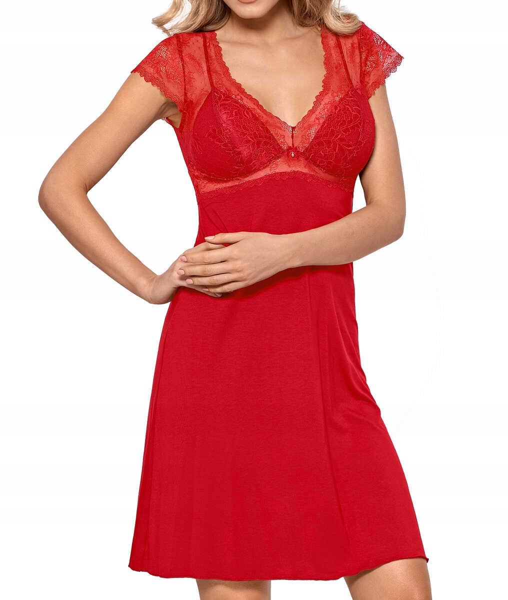 Nipplex Košile noční Bianca červená S