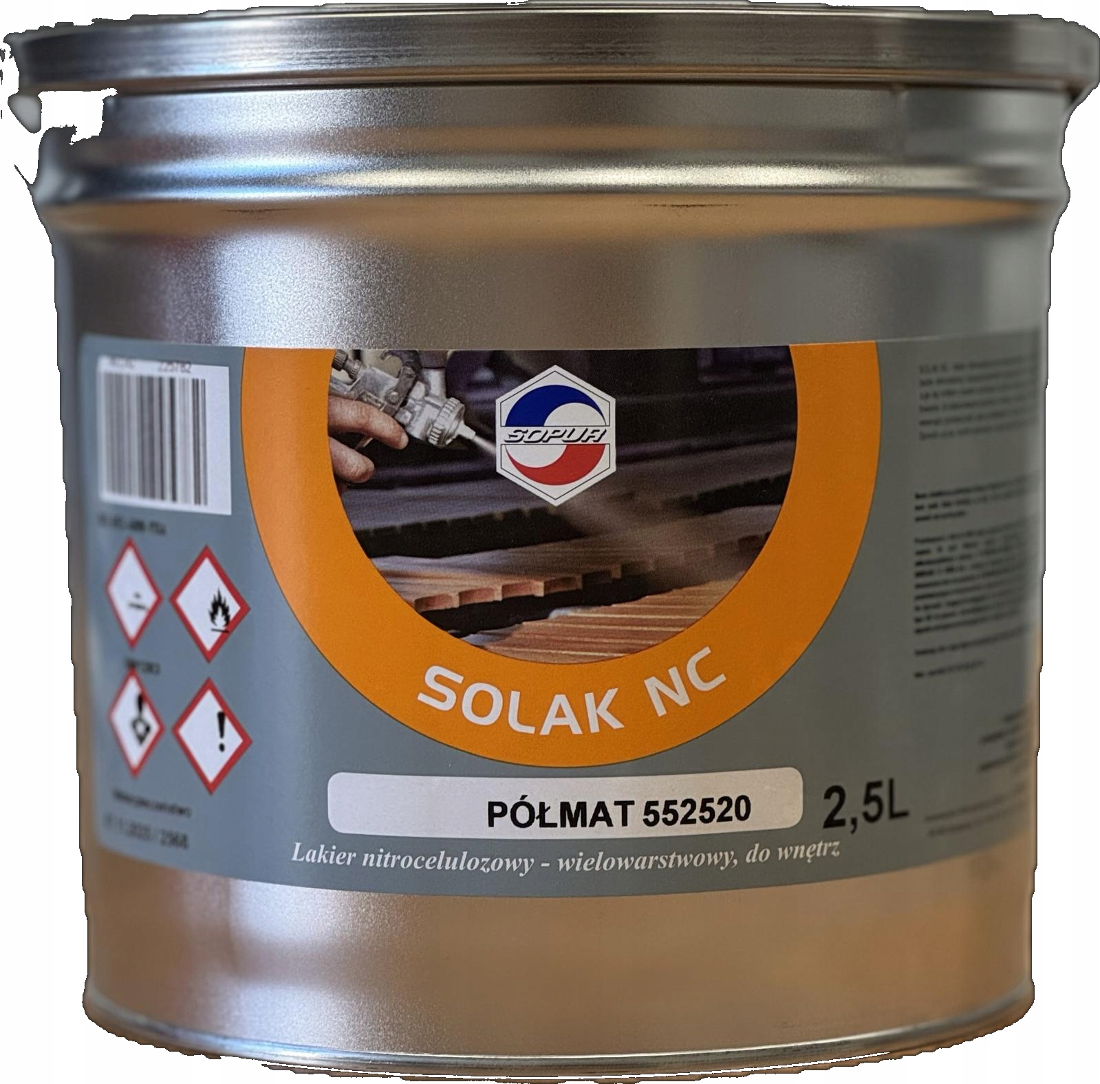 lakier Sopur Solak Nc półmat 552520 op. 2,5L