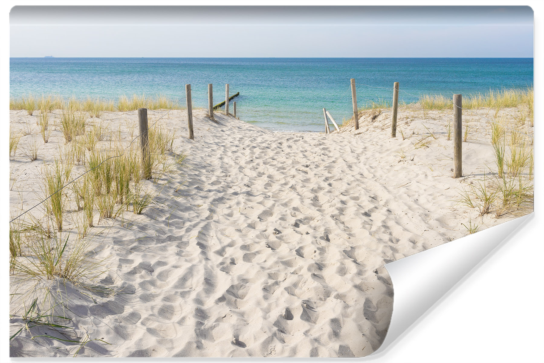 

Fototapeta Ścienna Plaża Morze Wydmy w 3D 300x210