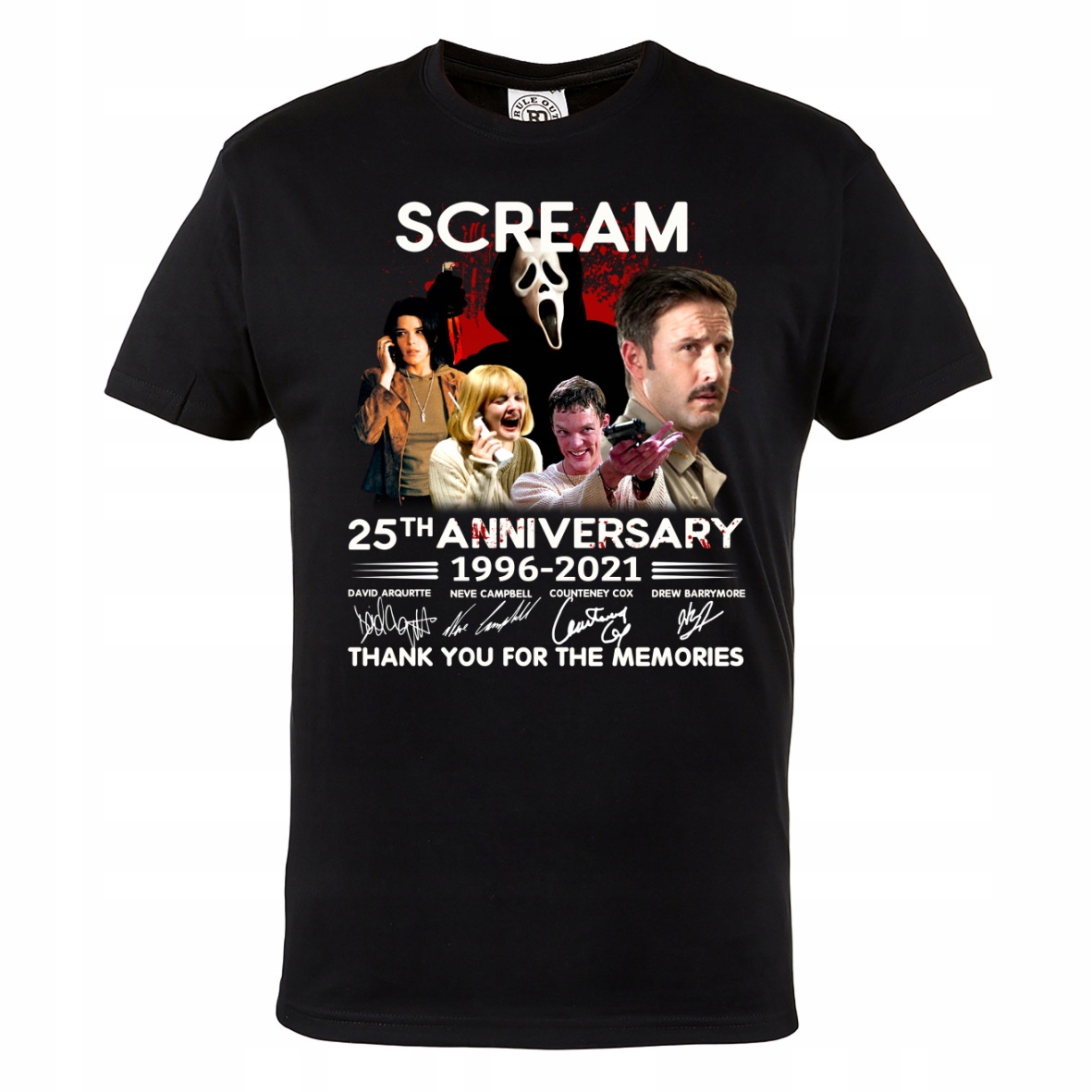 

Męska Koszulka 25 Lat Horror Krzyk Scream