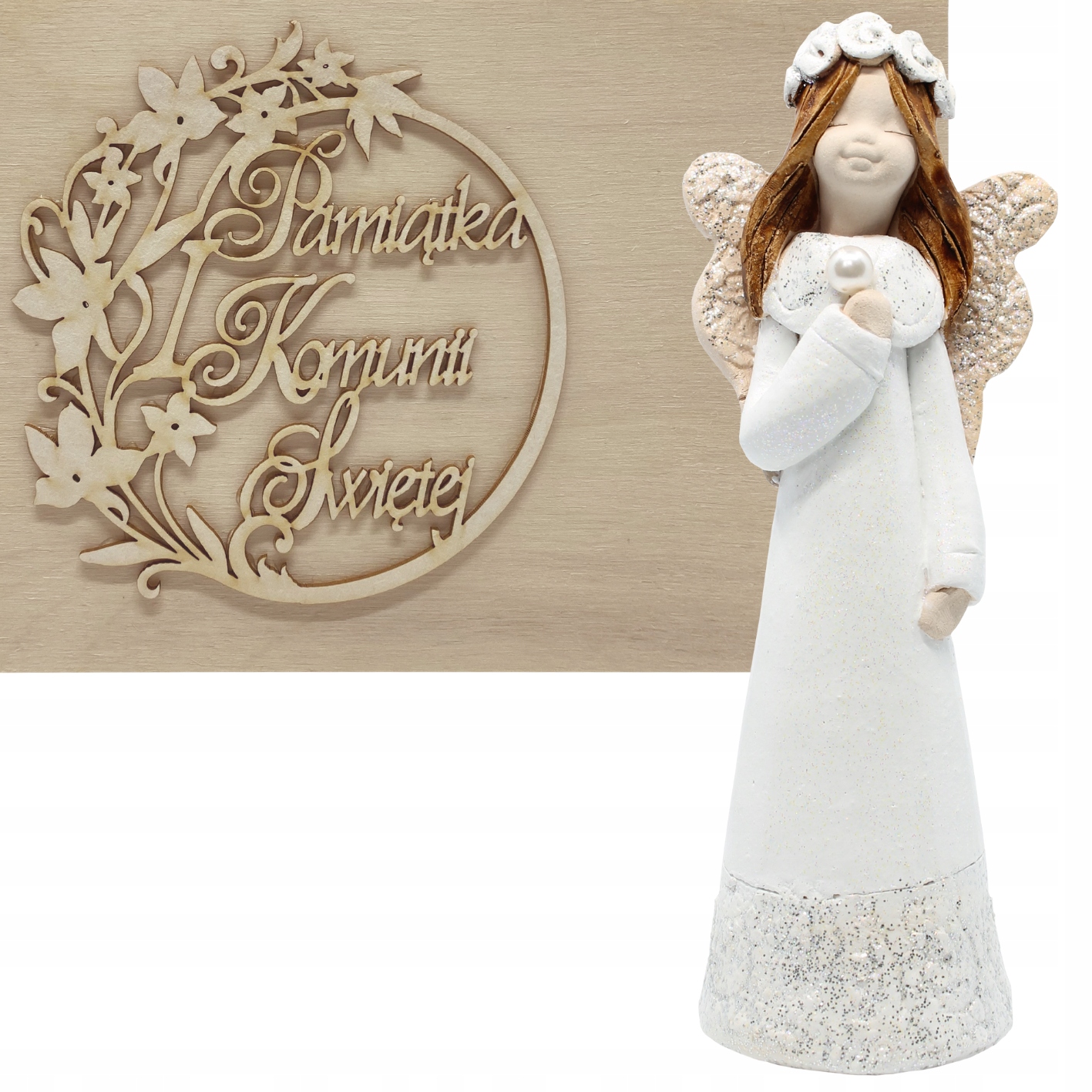 PIERWSZA KOMUNIA ŚWIĘTA FIGURKA ANIOŁKA ANIOŁ Kod producenta A190024ZED