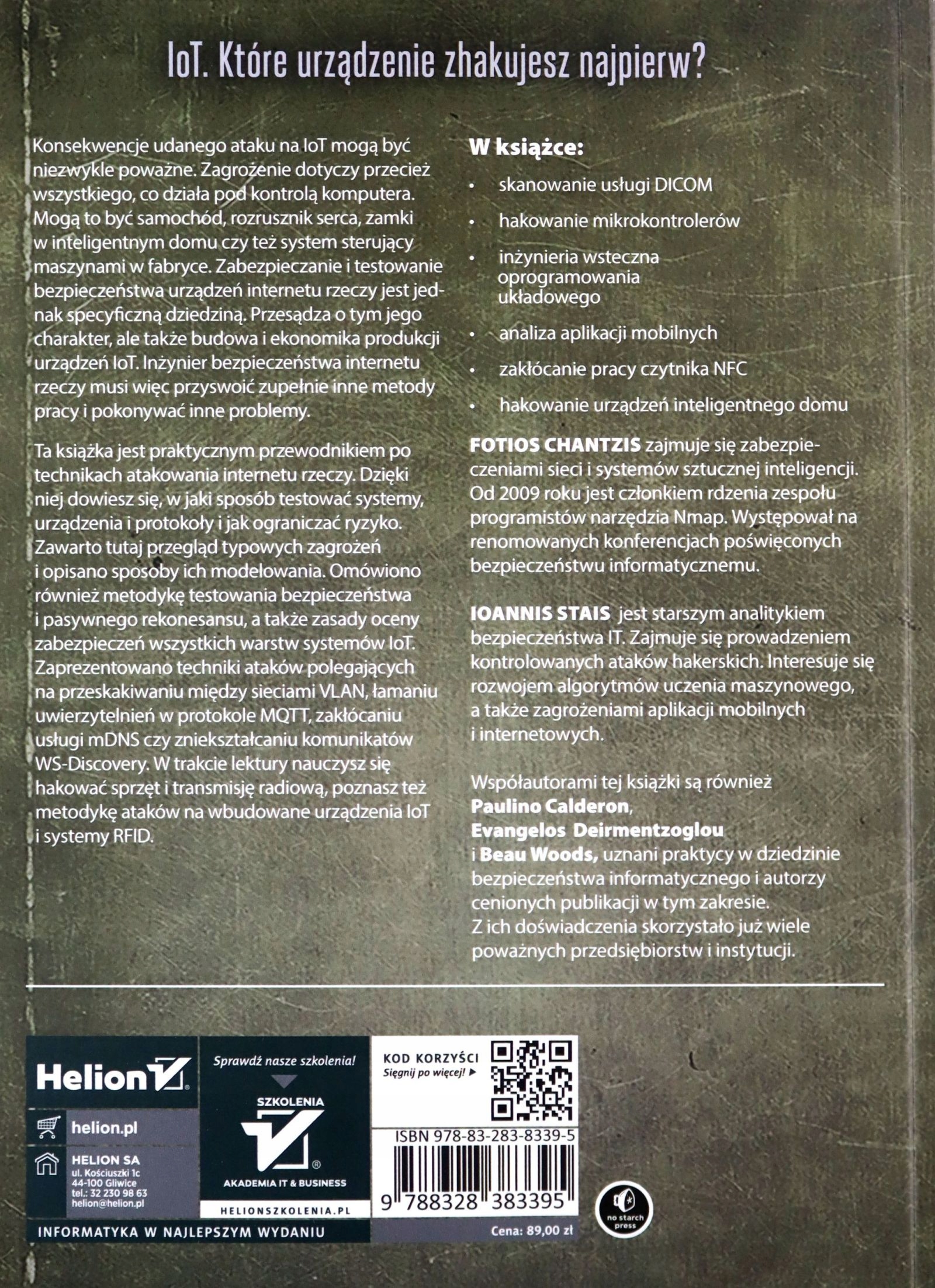 HAKOWANIE INTERNETU RZECZY W PRAKTYCE - Fotios Cha Stan opakowania oryginalne