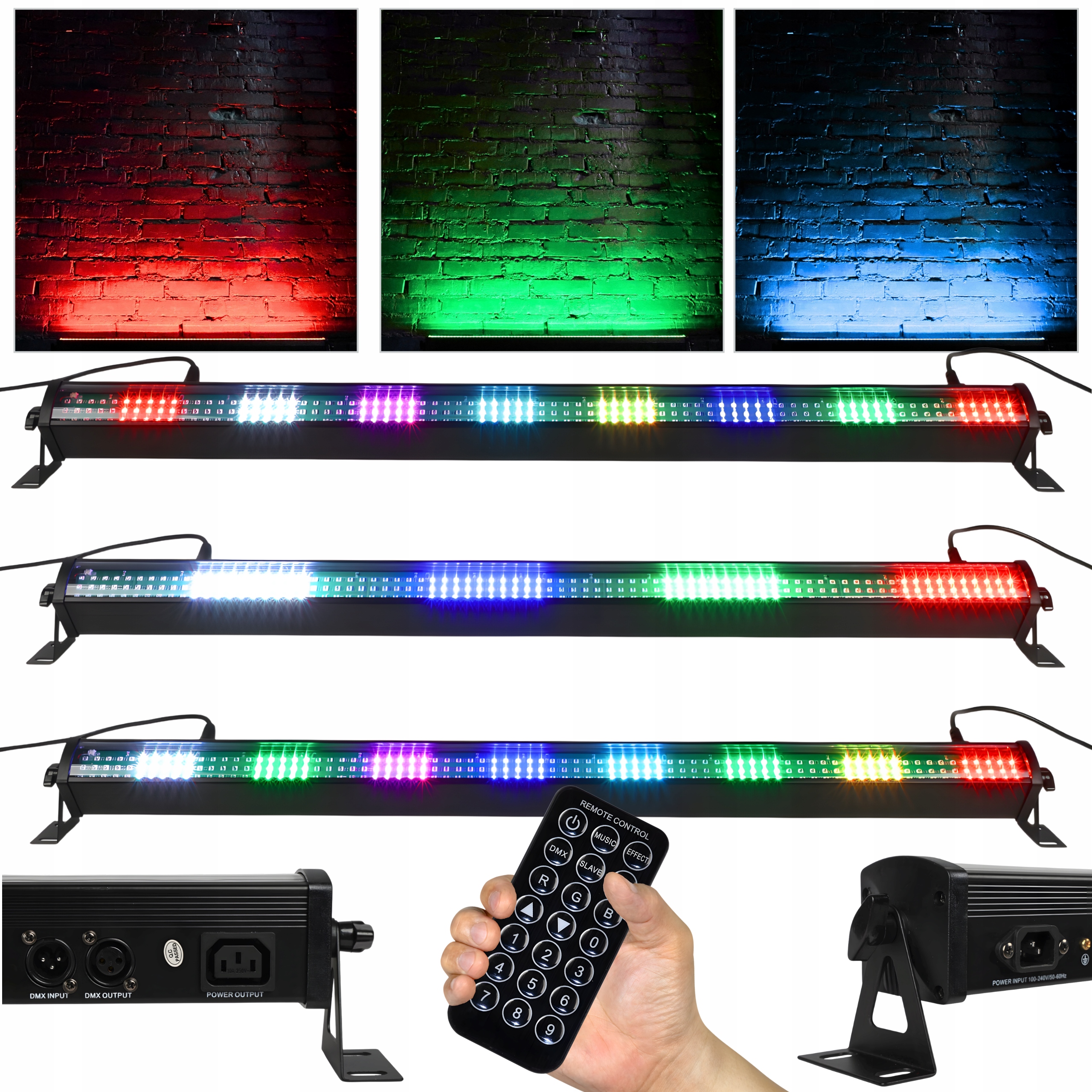 Listwa oświetleniowa Light4Me Wash Bar 240/16 IR SMD 240x1,5W RGB