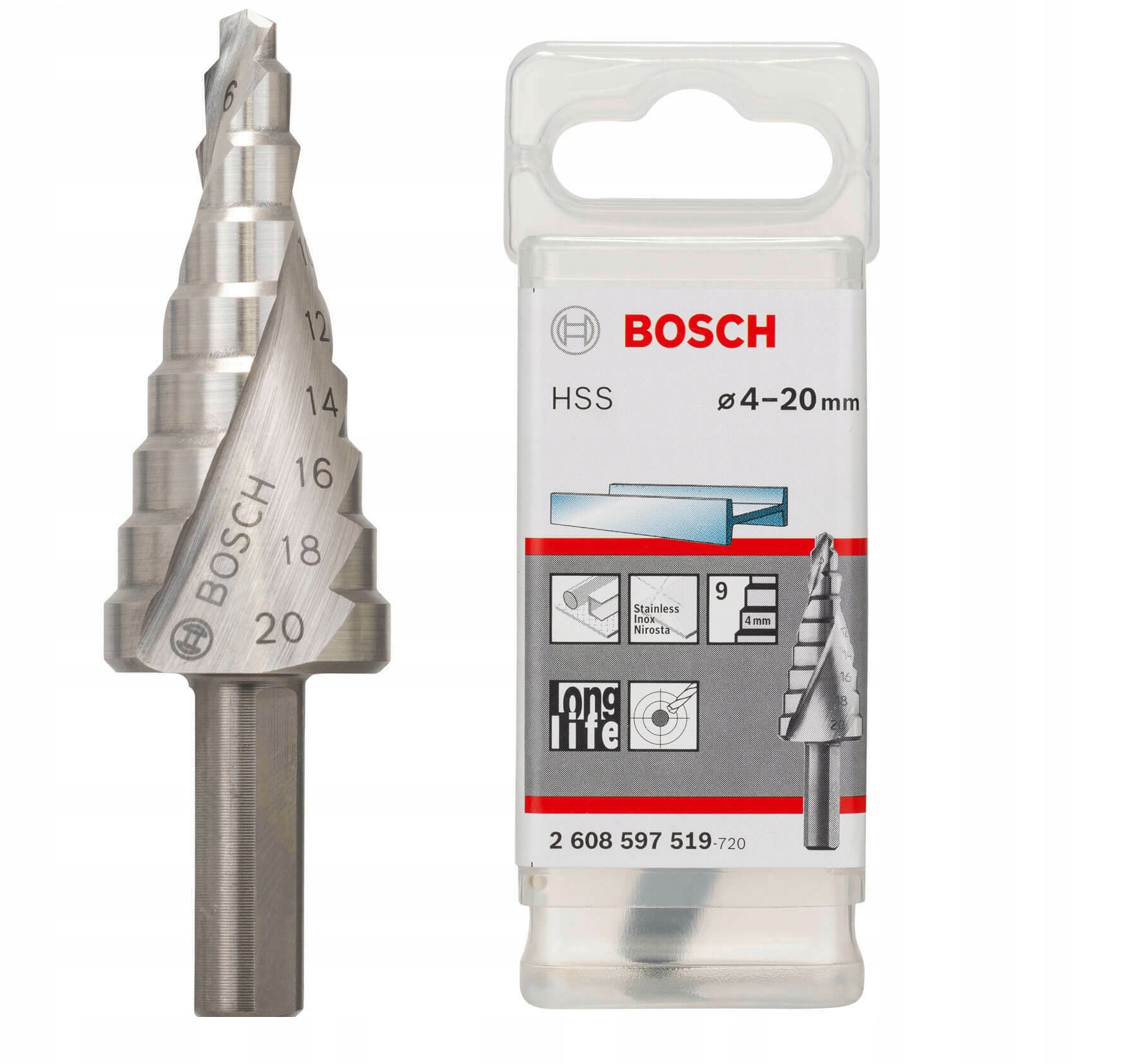 Bosch Pro Wiertło Stopniowe Hss 4-20MM 2608597519