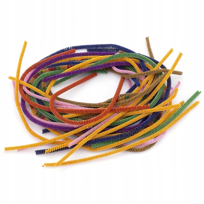 Bajorek na Výšivku, Figurovaný, Měď, Barva: Mix 3mm 570cm/100g