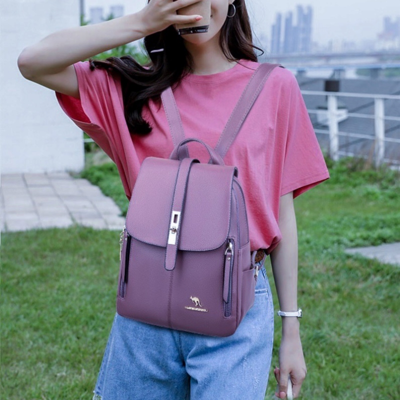 PLECAK DAMSKI SKÓRZANY DO SZKOŁY PRACY VINTAGE Rodzaj inny