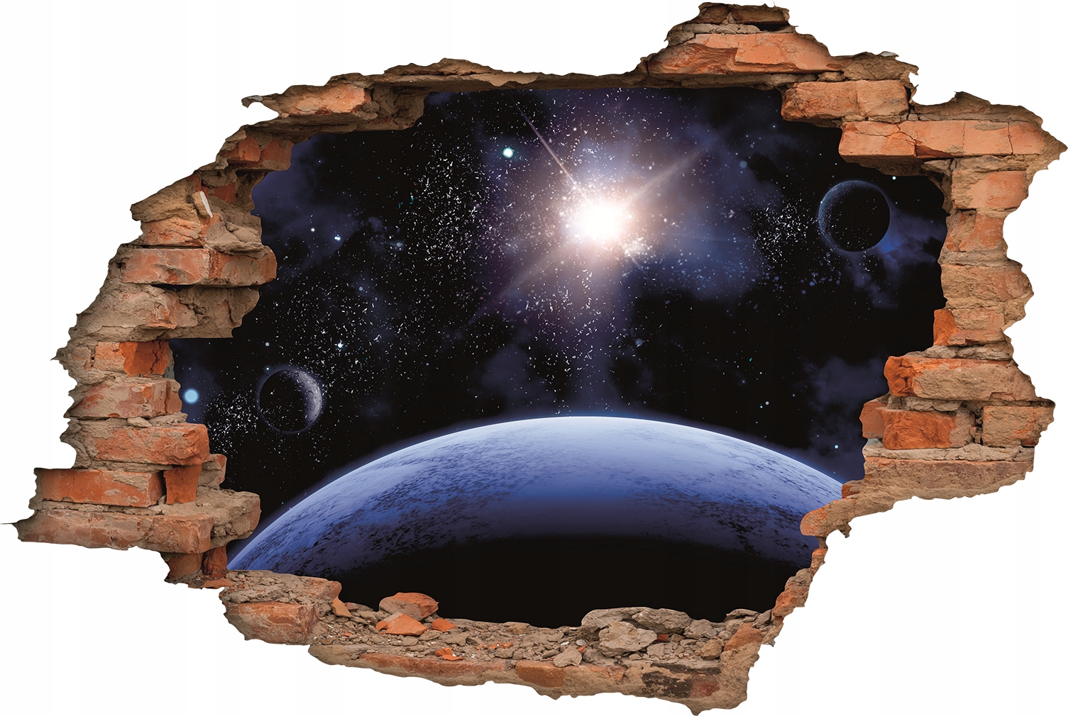 

Kosmos naklejka na ścianę Fototapeta dziura 3D