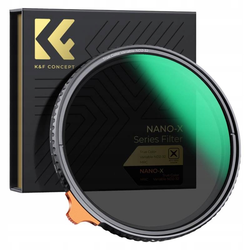 Šedý nastavitelný filtr K&f Concept True Color Nano X (1-5 stop) 67 mm