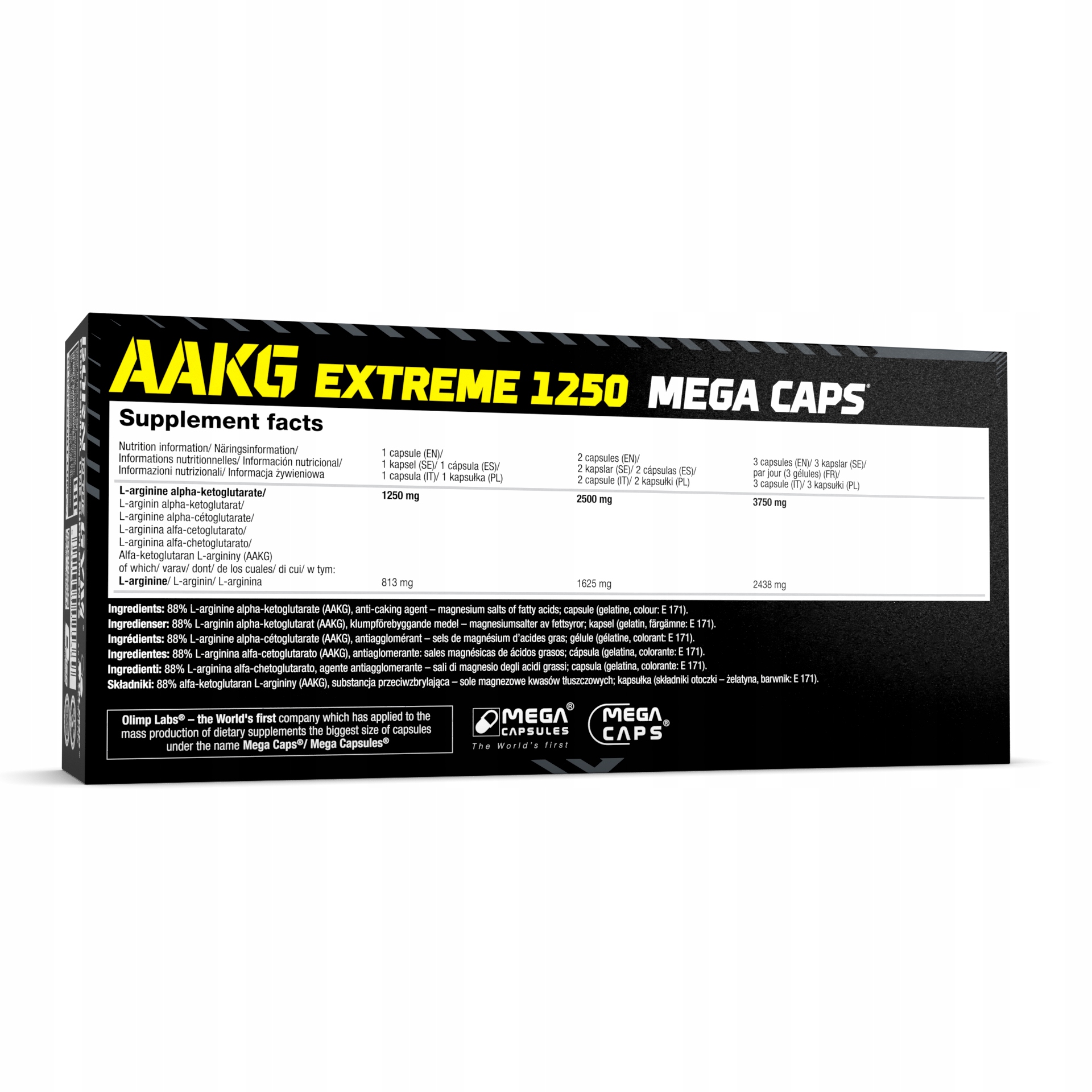 OLIMP AAKG 1250 Extreme Mega Caps 120 kapsułek AAKG Arginina Siła Treningu — 6