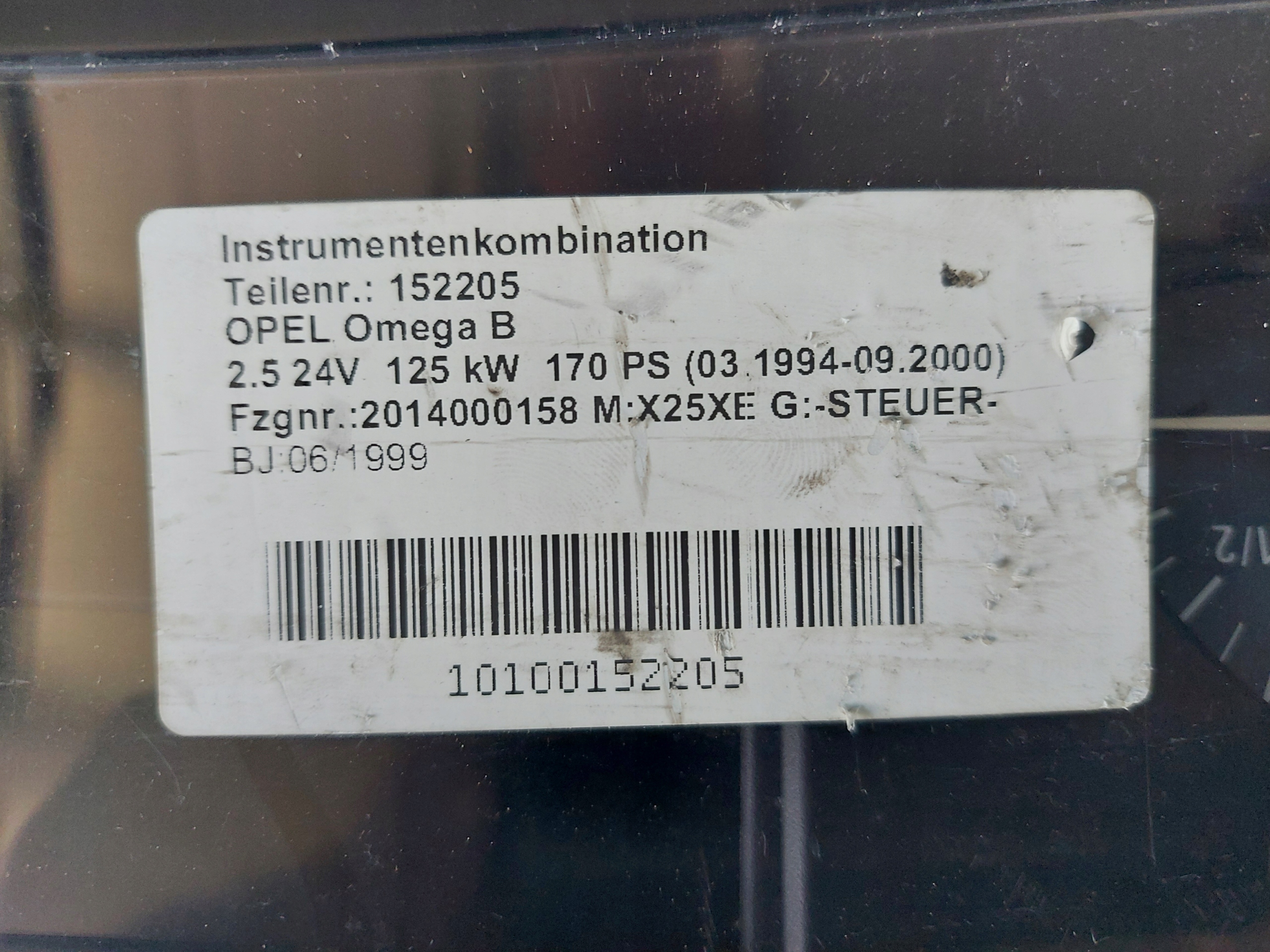 dials clock OMEGA B 2.5 V6 09222412AH