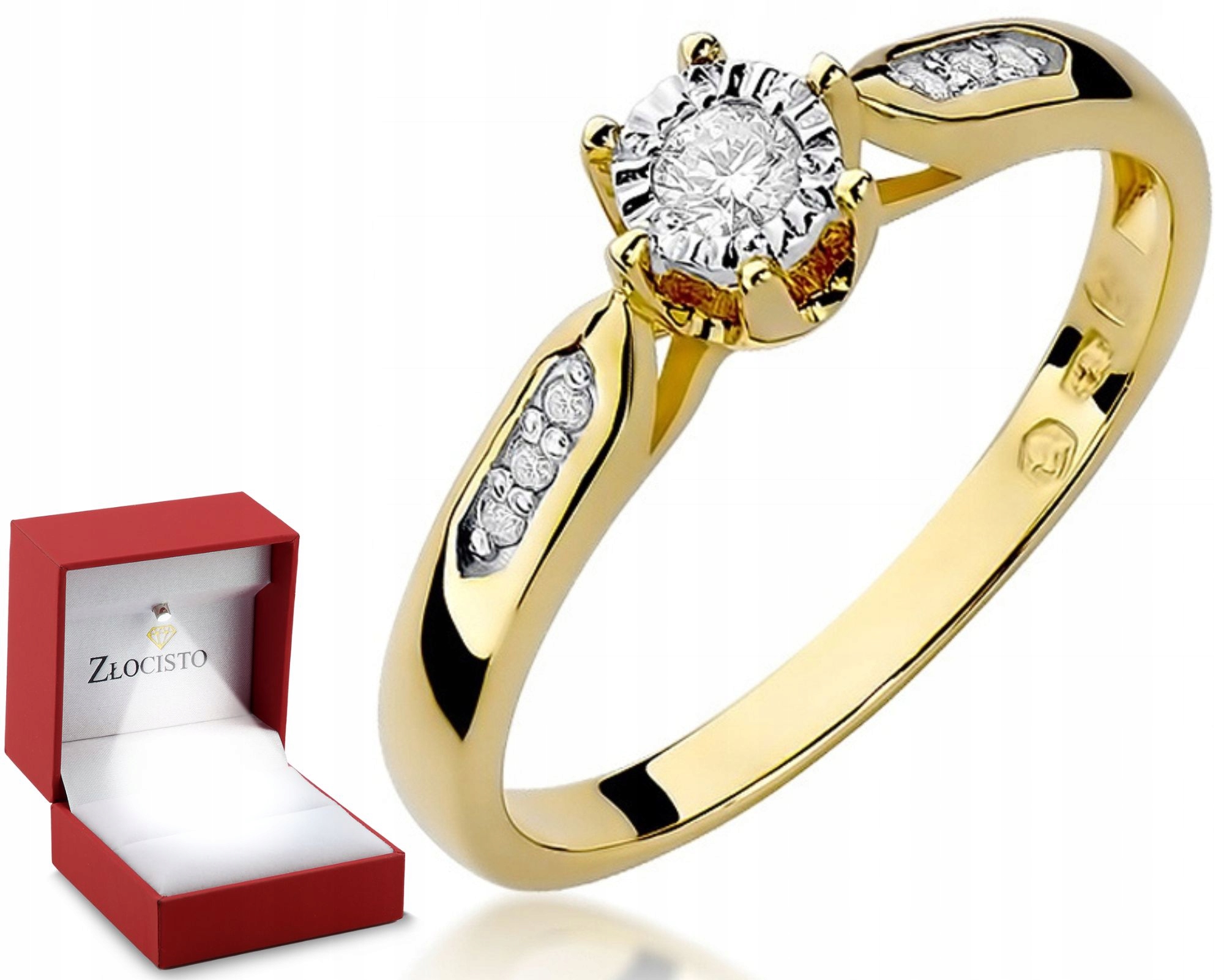 Zlatý Prstýnek S Brilianty 0,11 Ct Obchod