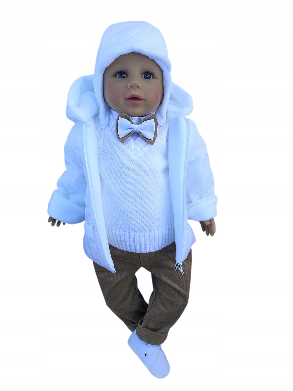 Ubranko do chrztu garniturek komplet zestaw kurtka chrzest ubranka R68 Marka Mondi