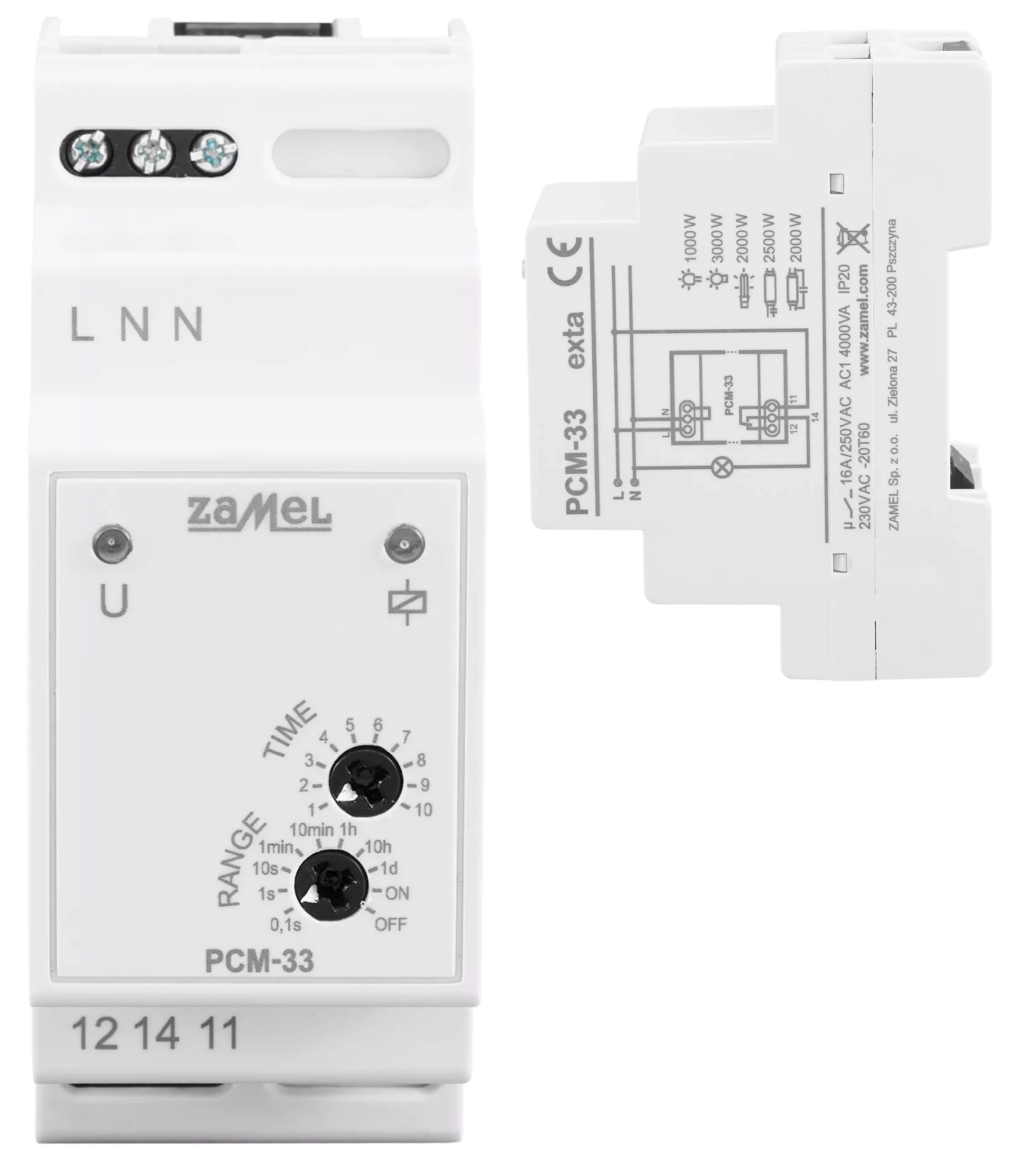 Zamel Časové relé spínané při nulovém napětí a proudu PCM-33
