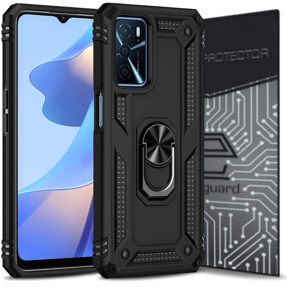 

Obudowa Etui Pancerne+szkło do Oppo A16 A16S A54S
