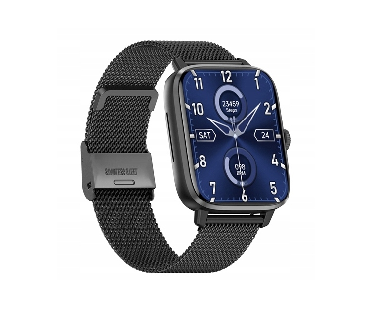 Smartwatch Shenzhen DT102 – Czarny Ekran Dotykowy, Rozmowy, Pulsometr,