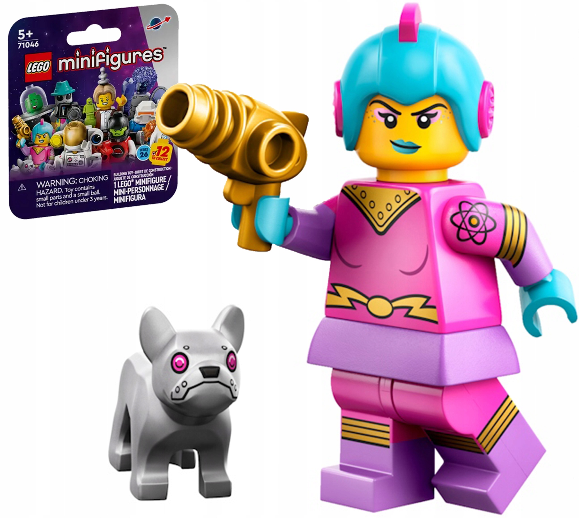 Lego Minifigures 71046 Kosmos Seria 26 Kosmiczna Bohaterka Retro