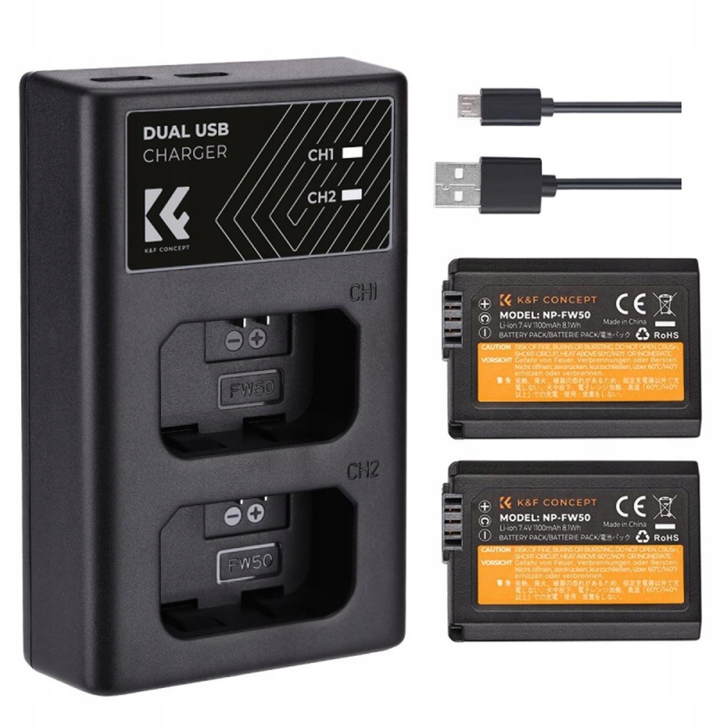 Nabíječka 2x baterie pro Sony A7 A7R A7S A6500 A7II