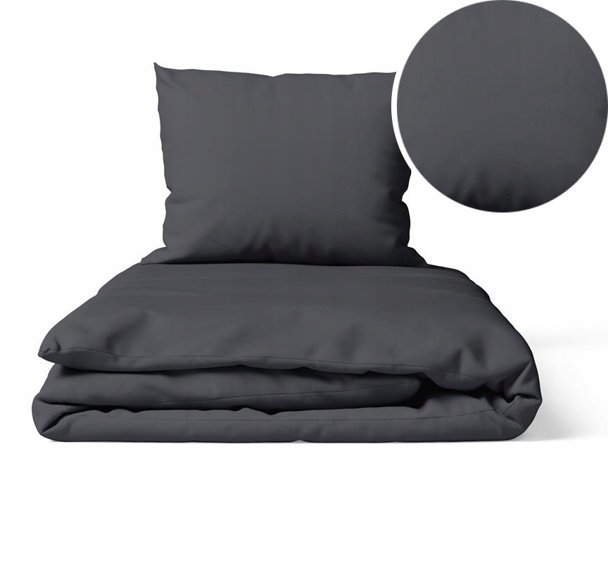 Hotelové Povlečení 160x200 cm 2xPOVLEČENÍ 70x80 Sada Povlečení Grafit