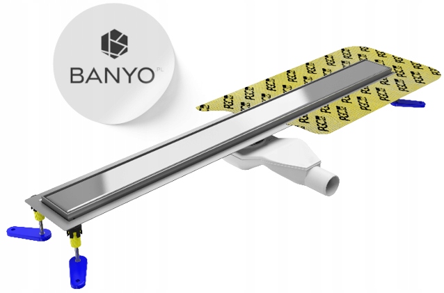Emporia Odpływ Liniowy 90 CM Chrom Polerowany Z Syfonem Do Walk In Kabiny
