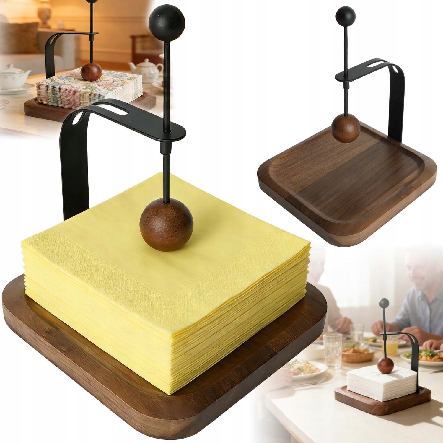 Ubrousek Home Styling Bistro Dřevěné S Ramenem Protizávaží