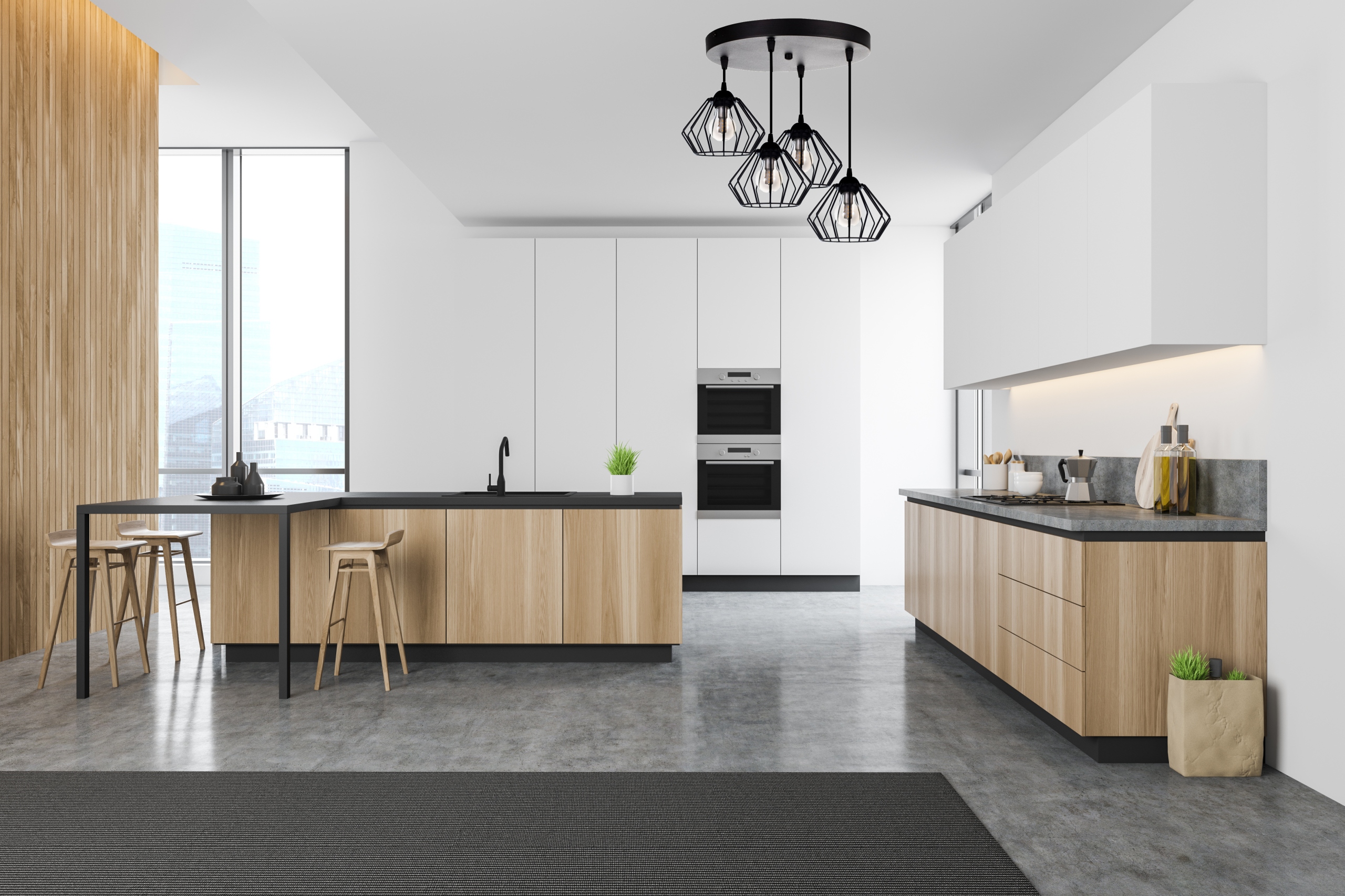 LAMPA WISZĄCA SUFITOWA ŻYRANDOL BRYLANT LOFT DRUT Kolor czarny