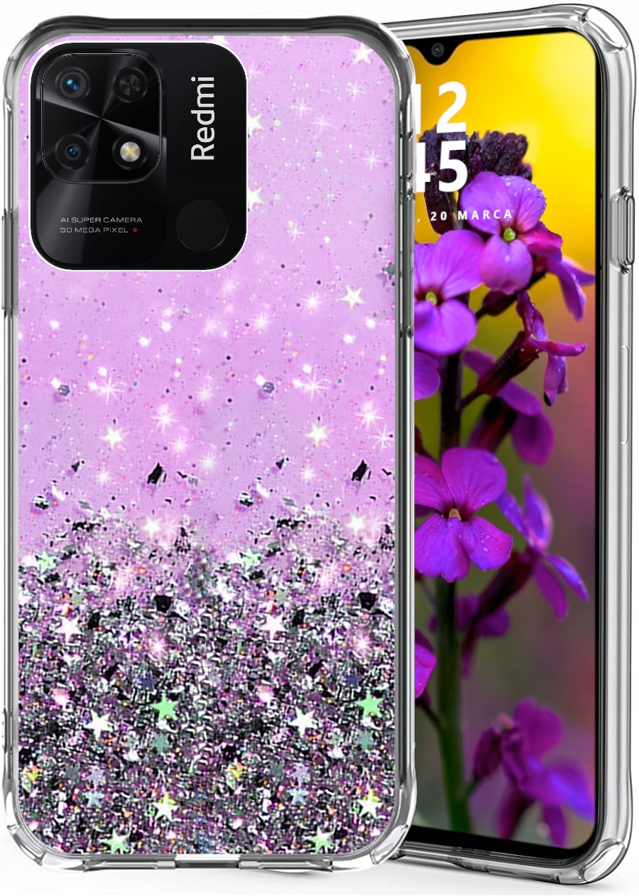 

Etui do Redmi 10C Glitter Case Brokat Szkło