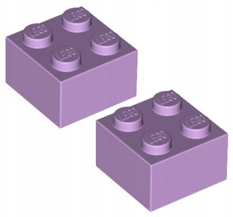 

Lego Klocek 2x2 Lawendowy (3003/6099349) x2