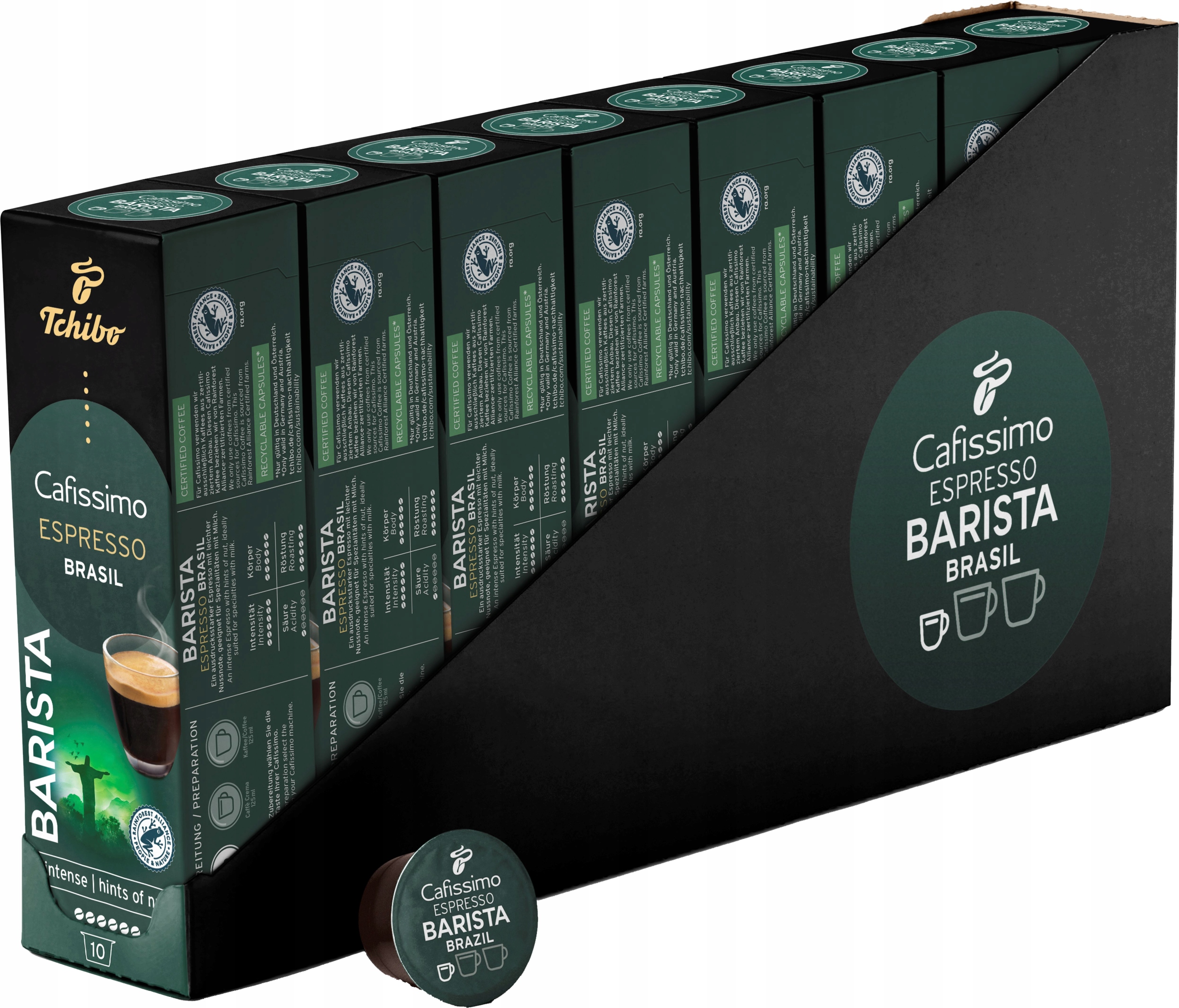 80 kapslí kávy Tchibo Cafissimo Espresso Brasil