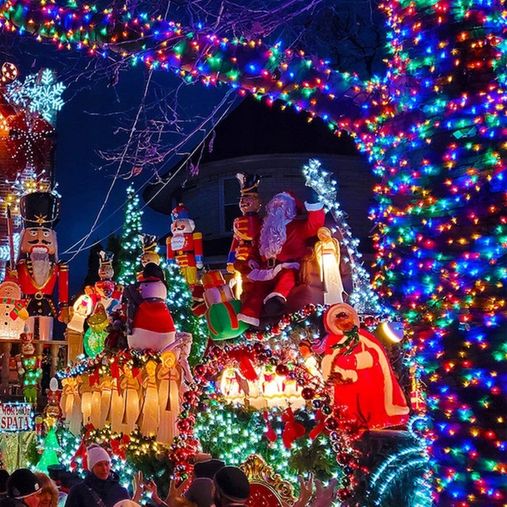 LAMPKI CHOINKOWE 200 LED ZEWNĘTRZNE i WEWNĘTRZNE KOLOROWE MULTI Liczba lampek 101 - 200