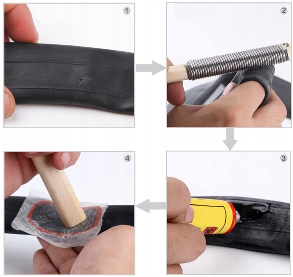 ŁATKI DO DĘTEK Z MOCNYM KLEJEM 48szt ROWEROWE Model 01012