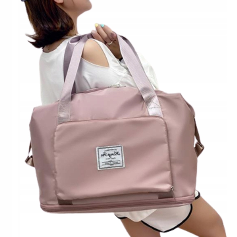 TORBA DAMSKA REGULOWANA MAŁA DUŻA PODRÓŻNA SPORTOWA RÓŻOWA DO SAMOLOTU Model Turystyczna