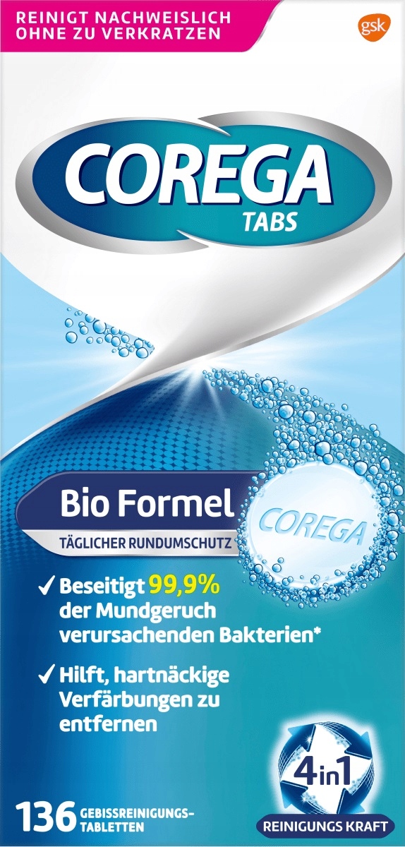 

Corega tabs tabletki do czyszczenia protez 136szt