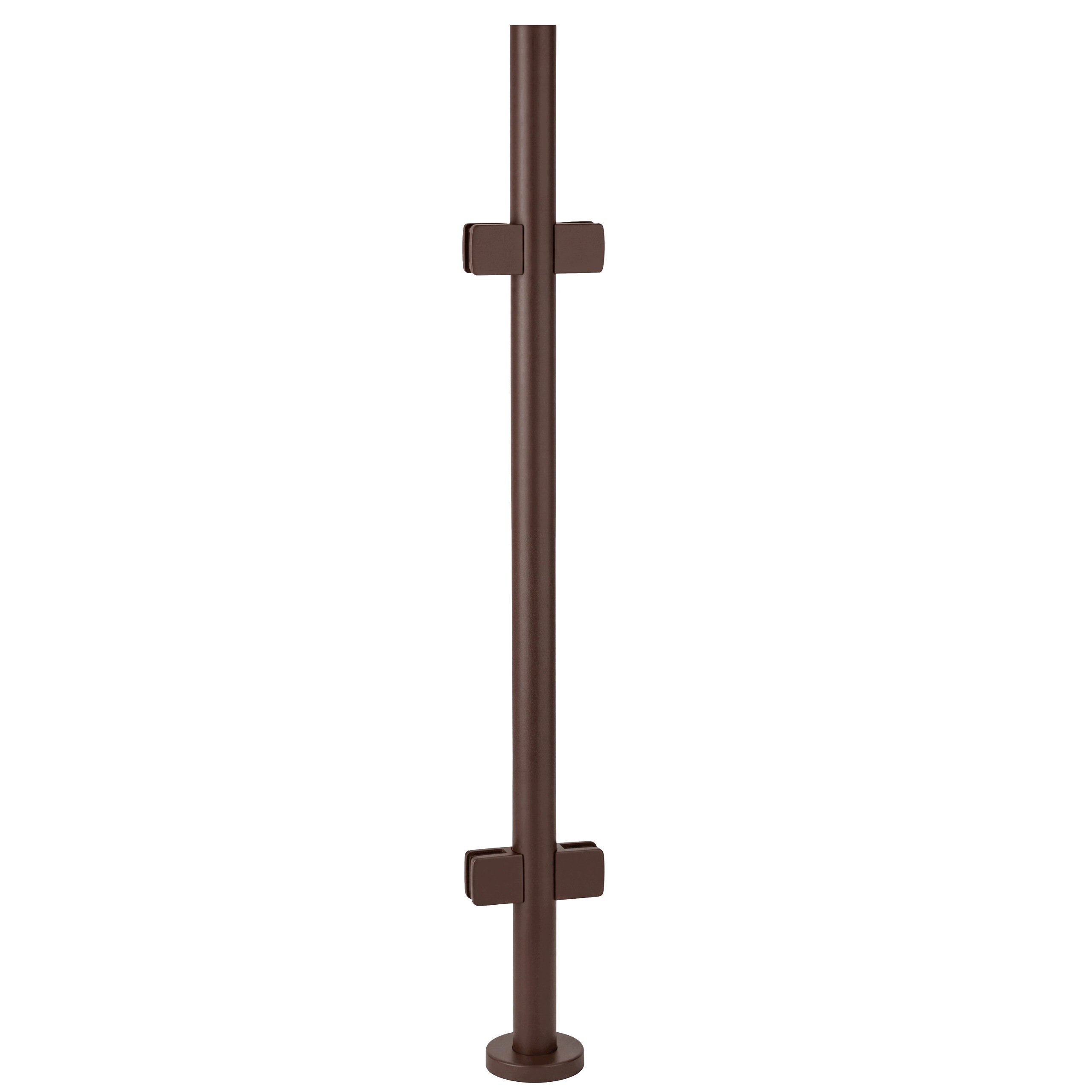 Priechodný stĺpik 110 cm pre sklenené zábradlie fi 42 mm Bronzový Loft