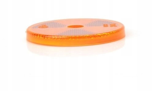 Odblask żółty z otworem montażowym fi60 Marka Inna