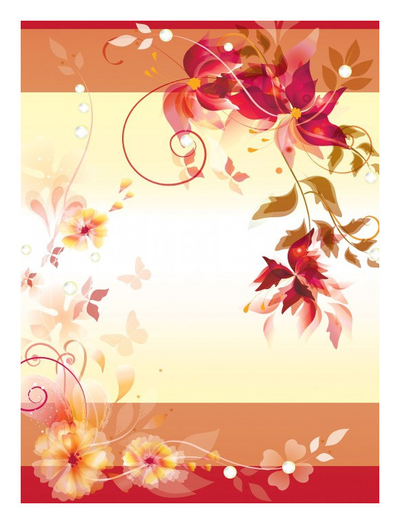 Tapeta Kvety motýle abstrakcia červeno-oranžový vinyl 184x254 lepidlo