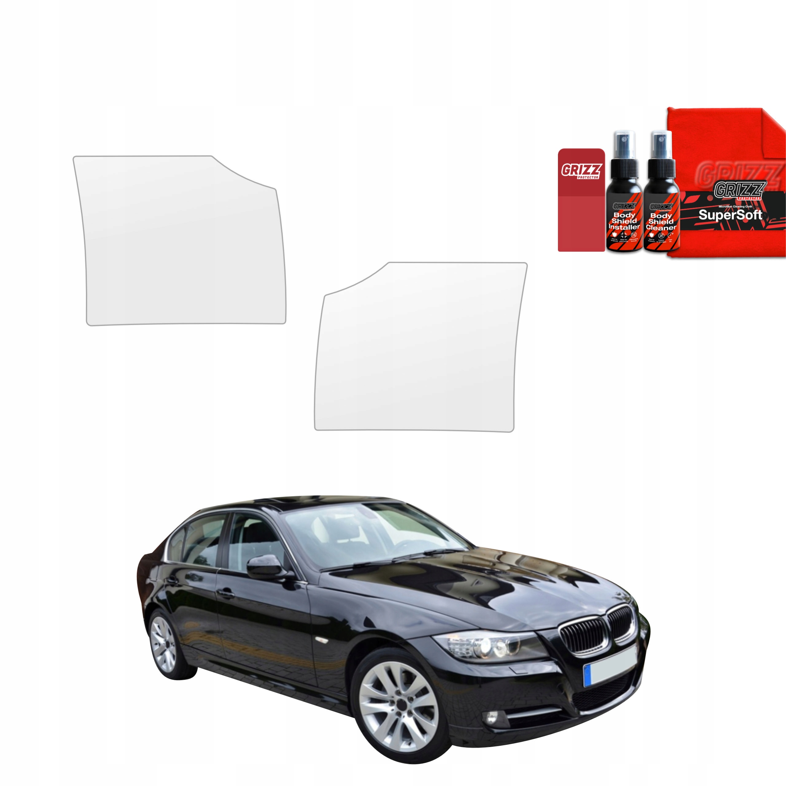 2v1 Fólie Ppf na kola pro Bmw 3 E90 Sedan LCI (2008-2012)