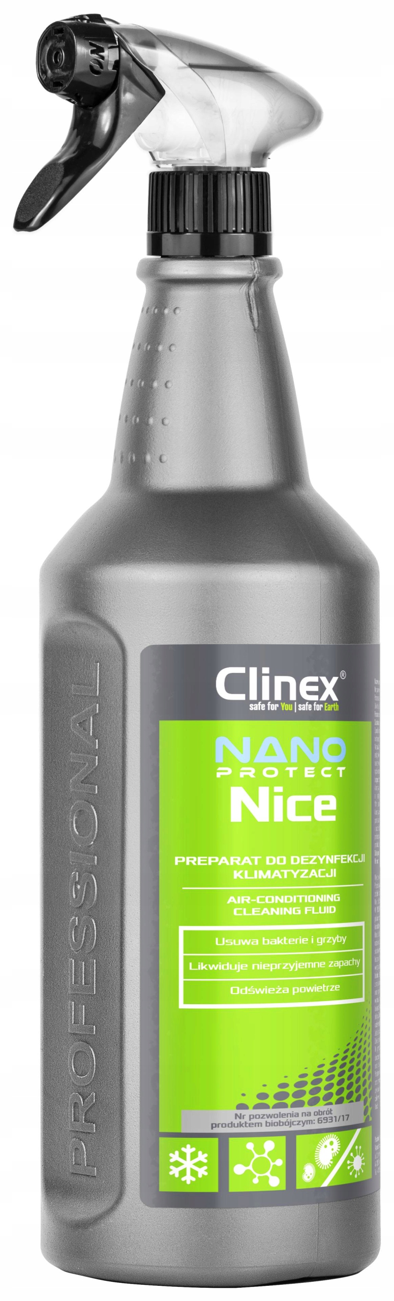 

Clinex Nano Protect Nice Dezynfekcja Klimy 1L