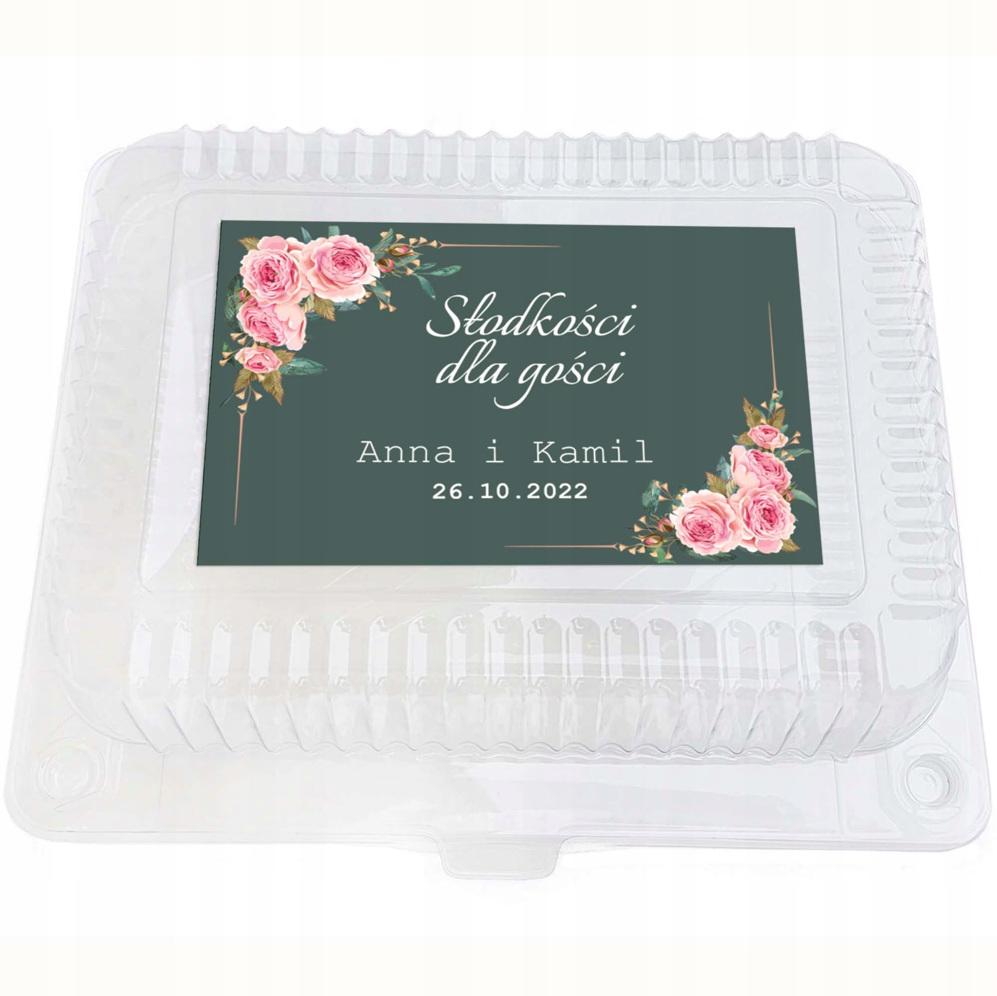 

Naklejki Ciasto Weselne Ślub Butelkowa Zieleń Y7
