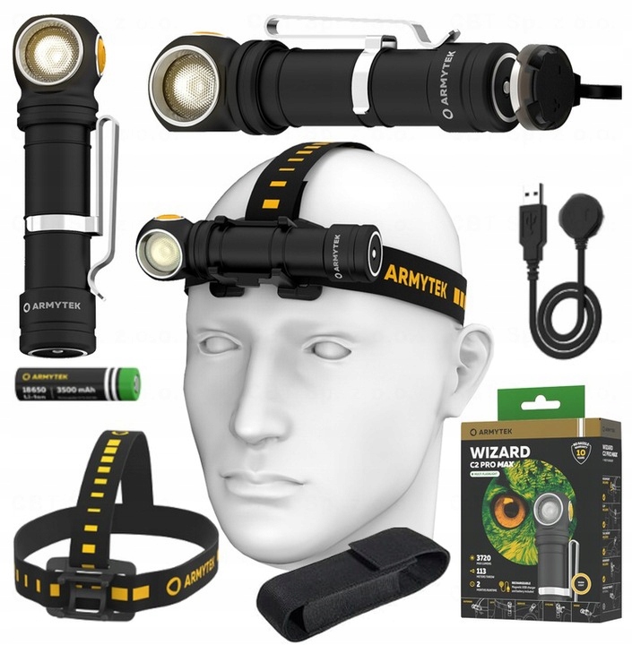 Latarka Wizard Armytek C2 Pro Max Aku Led 3720lm
