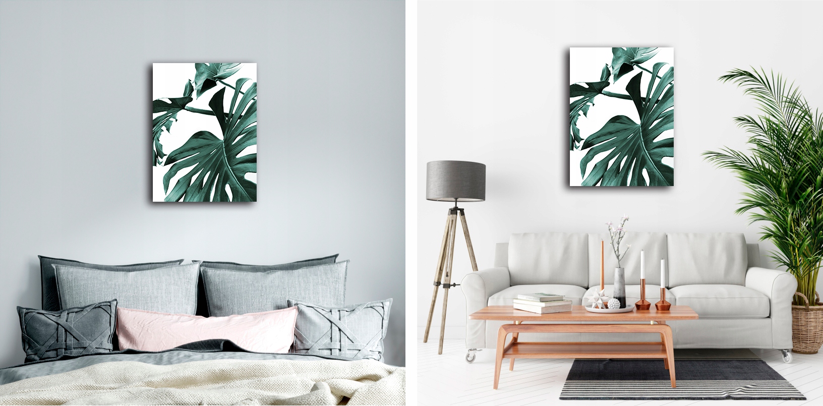 LIŚCIE MONSTERA plakat 21x30 cm wydruk obraz #138 Rodzaj bez ramy