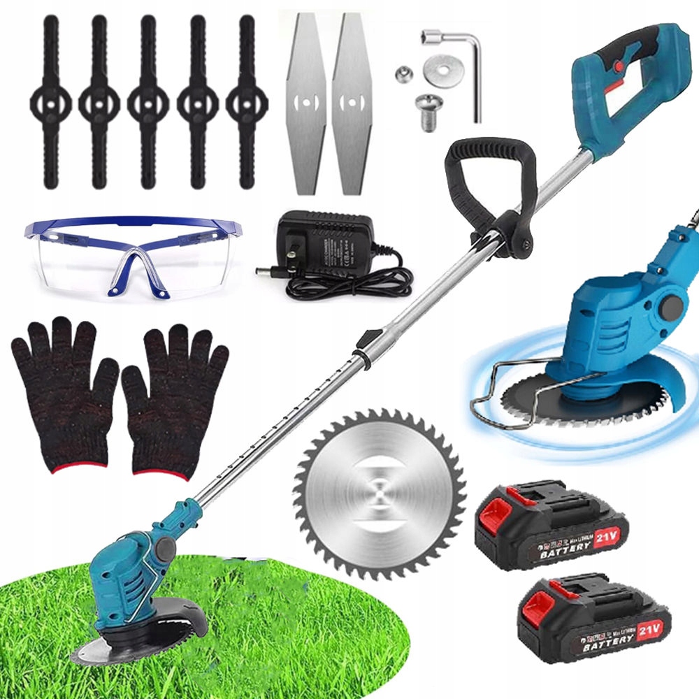 Aku Vyžínač Zahradní Vyžínač 2x Akumulátor 900W